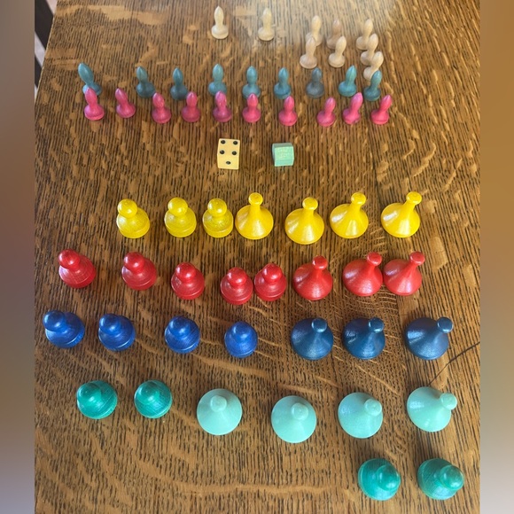 W. H. Storey & Co. Other - Vintage Game Sorry Wooden Game Pieces - One Lot